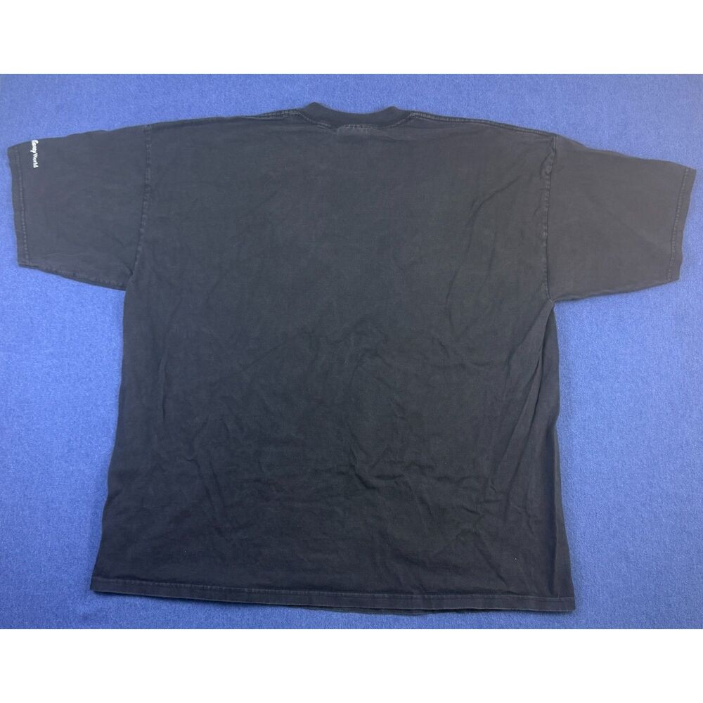 Walt Disney World XXL I Am Never Growing Up Mickey Graphic T Shirt Faded Black - Picture 3 of 6